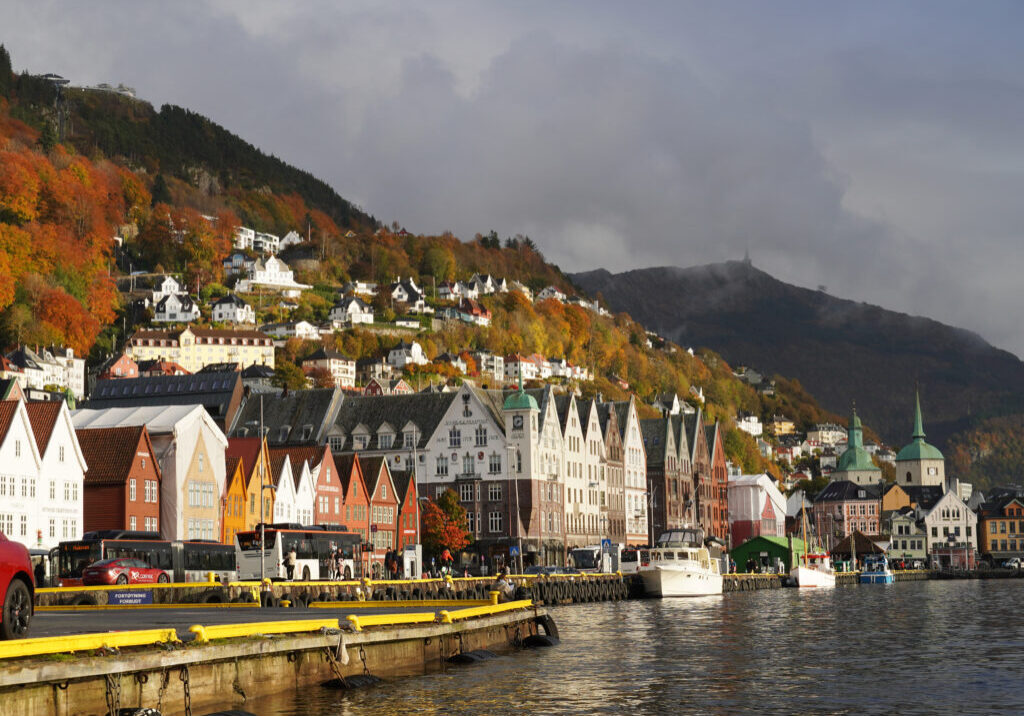 Bergen Harbour Bryggen In Autum Christine Baglo Visit Norway