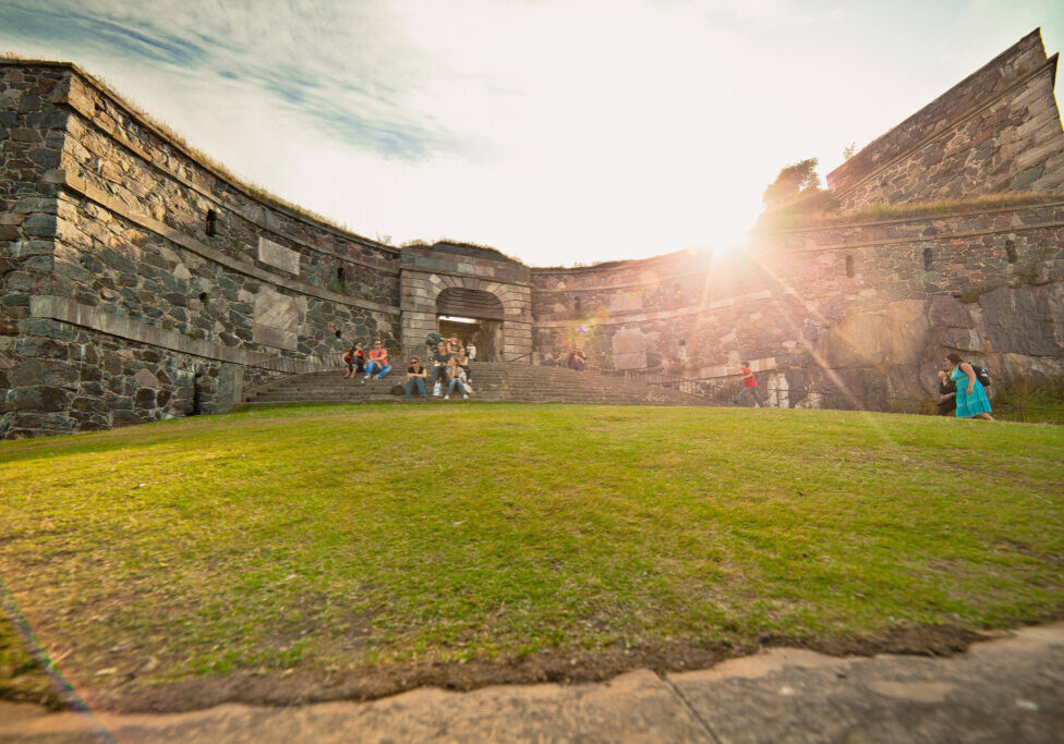 Helsinki Suomenlinna Fortress Courtyard 2