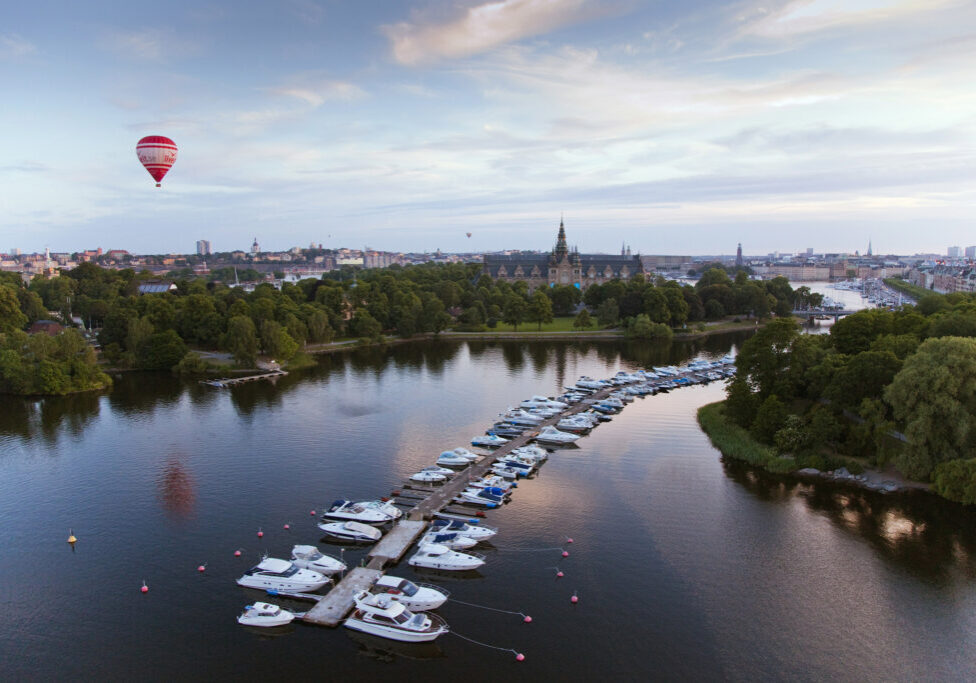 Stockholm Djurgården And Hot Air Balloon